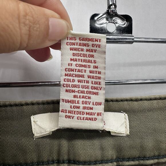 Sundance Chelsea Green Embroidered Chinos Size 10 Straight Leg Coastal Boho - Picture 11 of 12